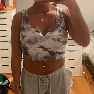 tie dye crop top